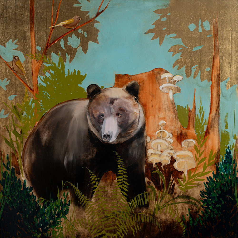Bear on Blue