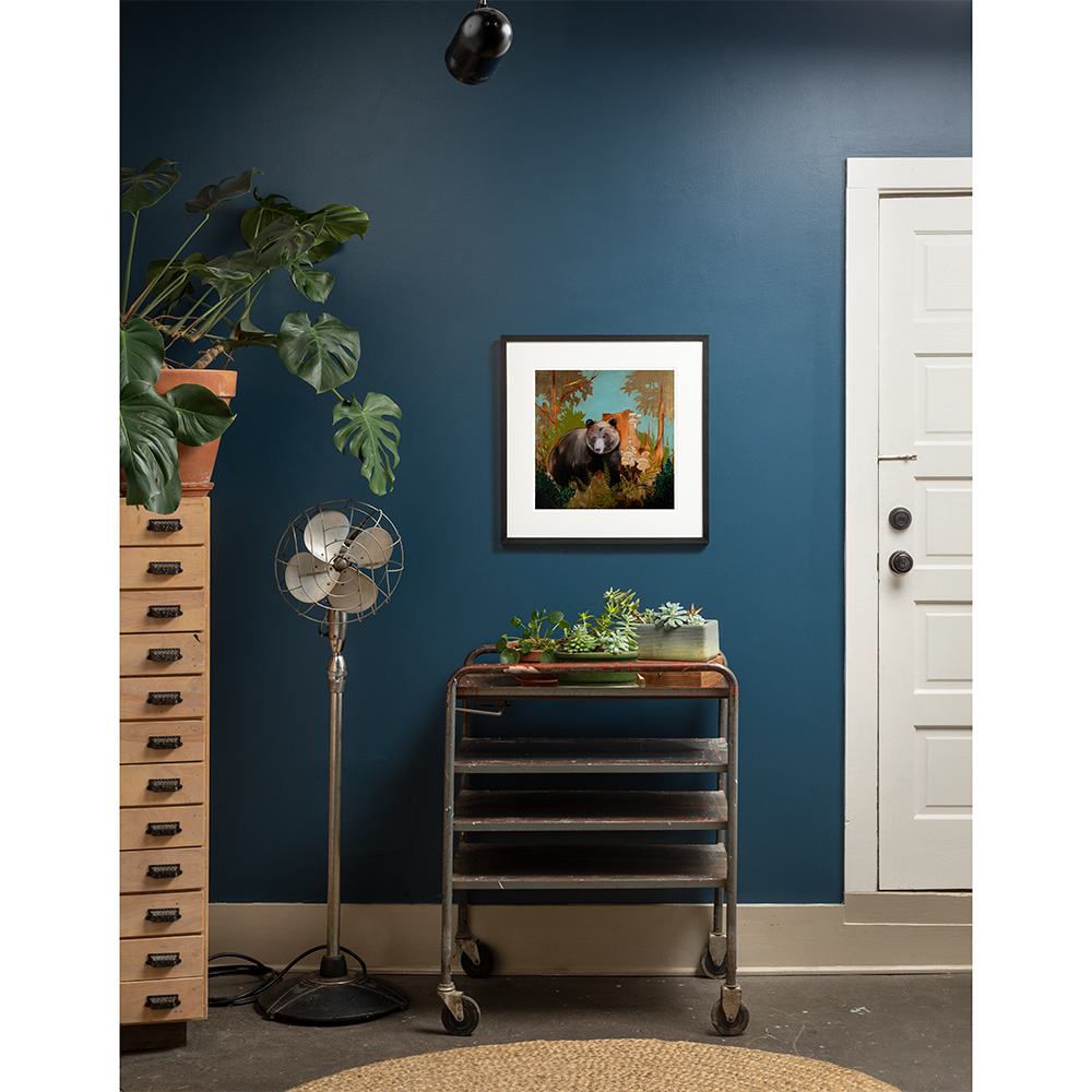 Bear on Blue