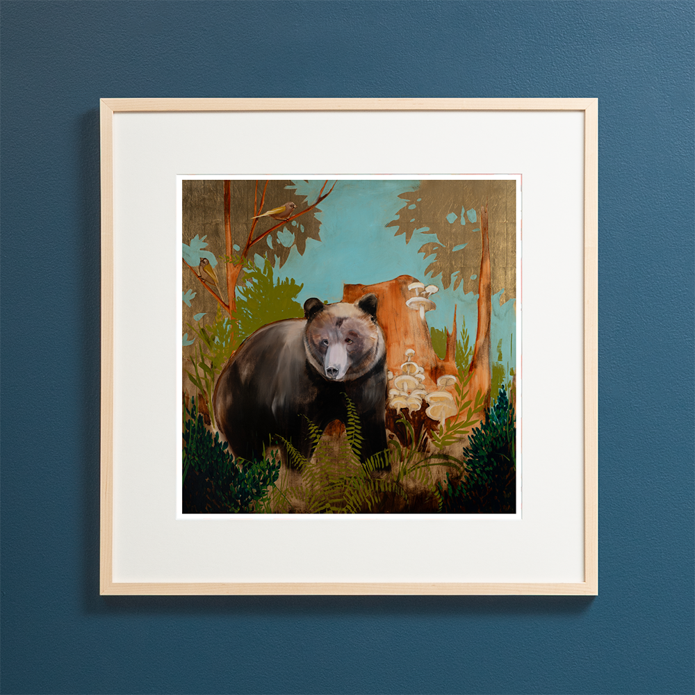 Bear on Blue