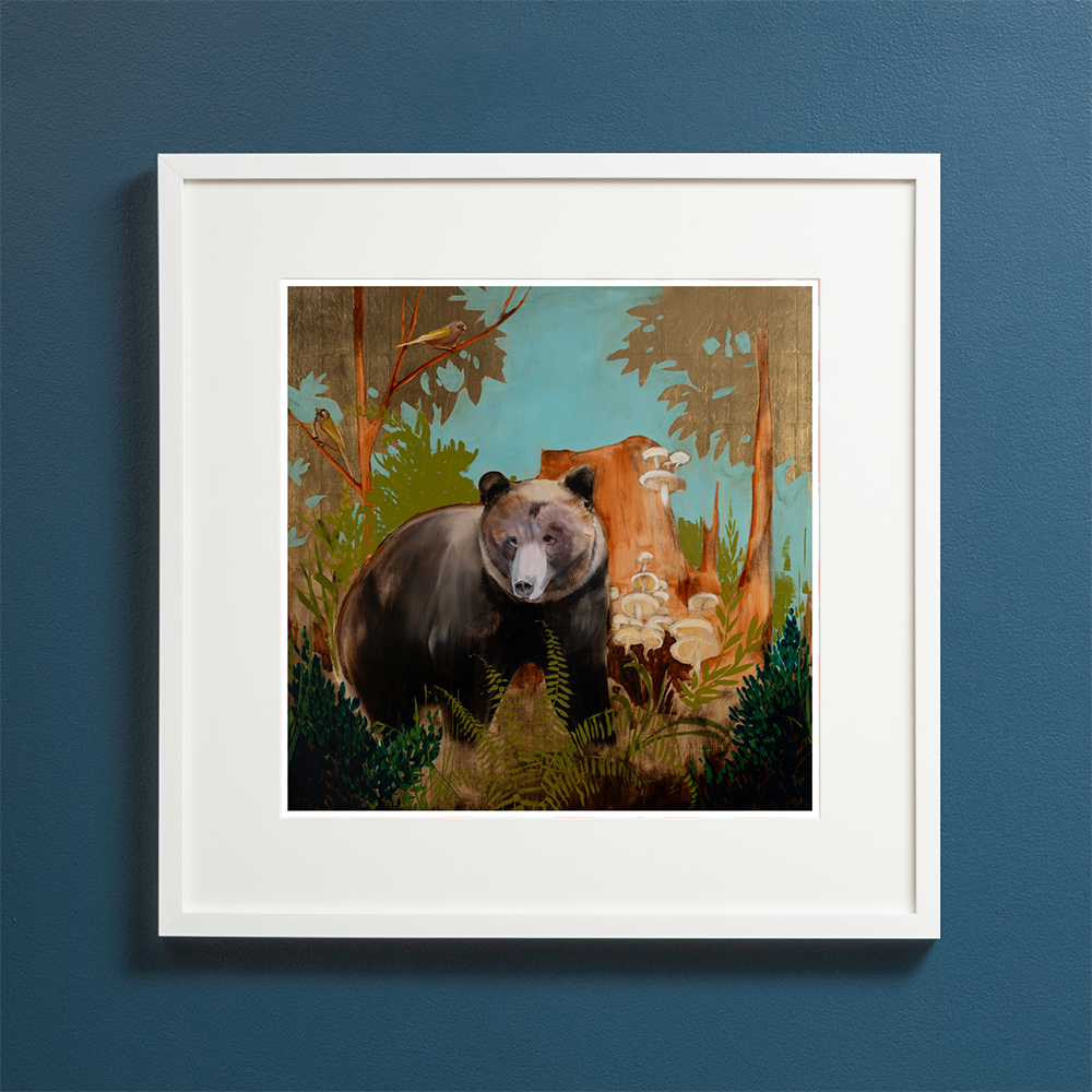 Bear on Blue