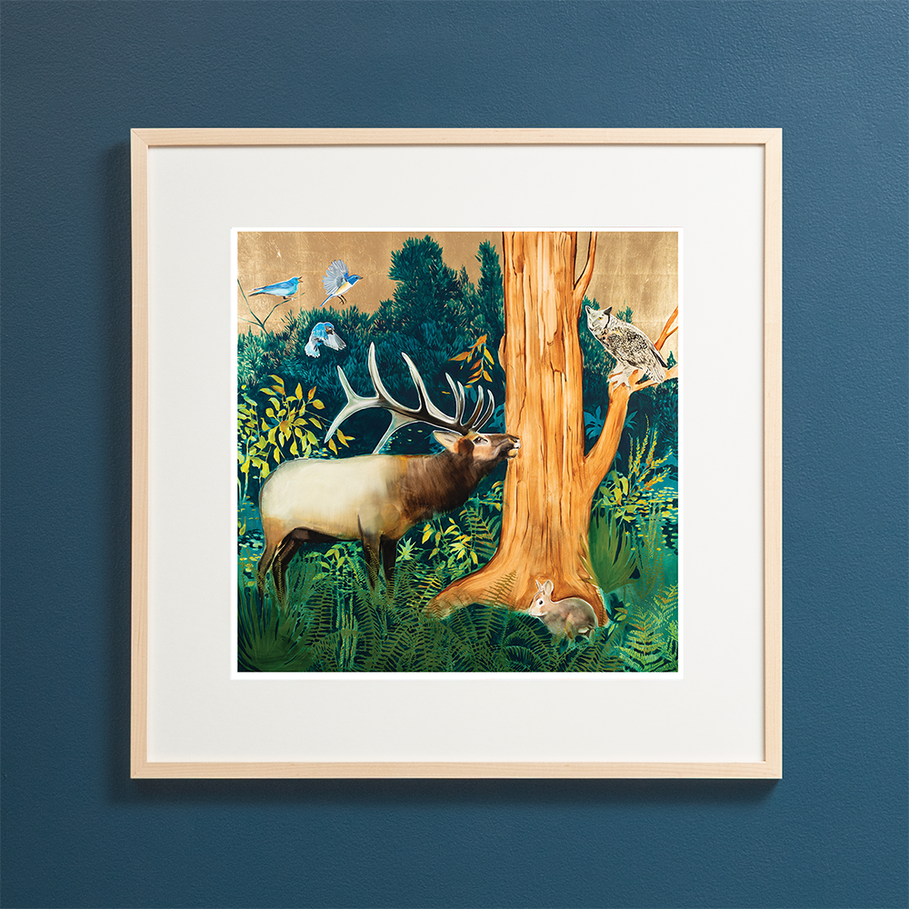Deep Woods - Elk & Owl