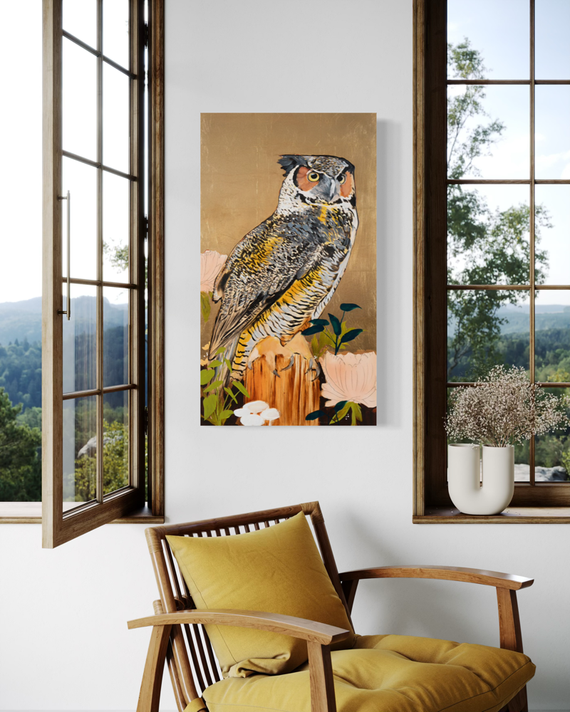 Great Horned Owl 32 x 18