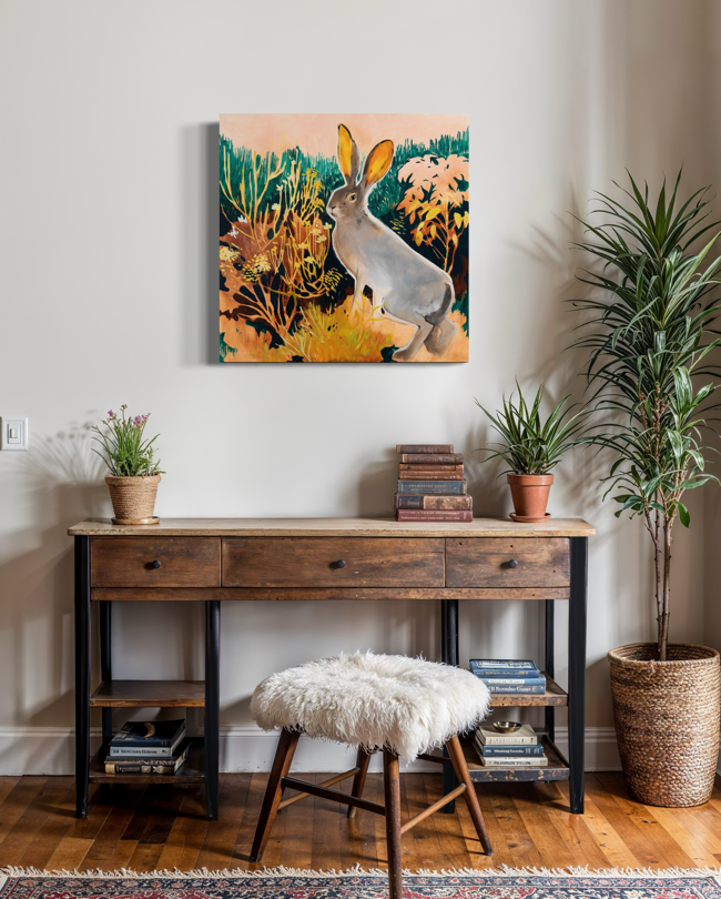 Santa Fe Hare 24 x 24