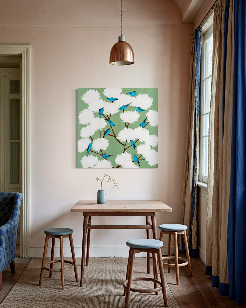 Blue on Blue 36 x 36