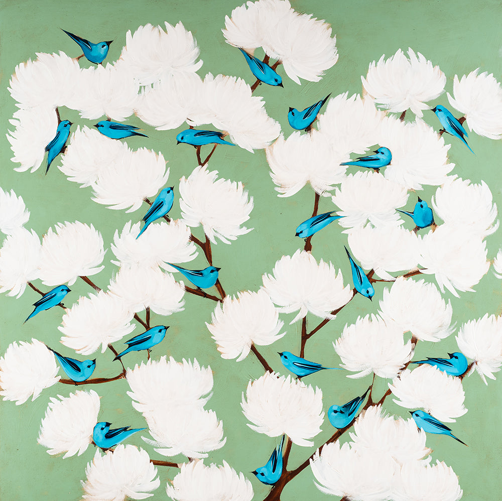 Blue on Blue 48 x 48