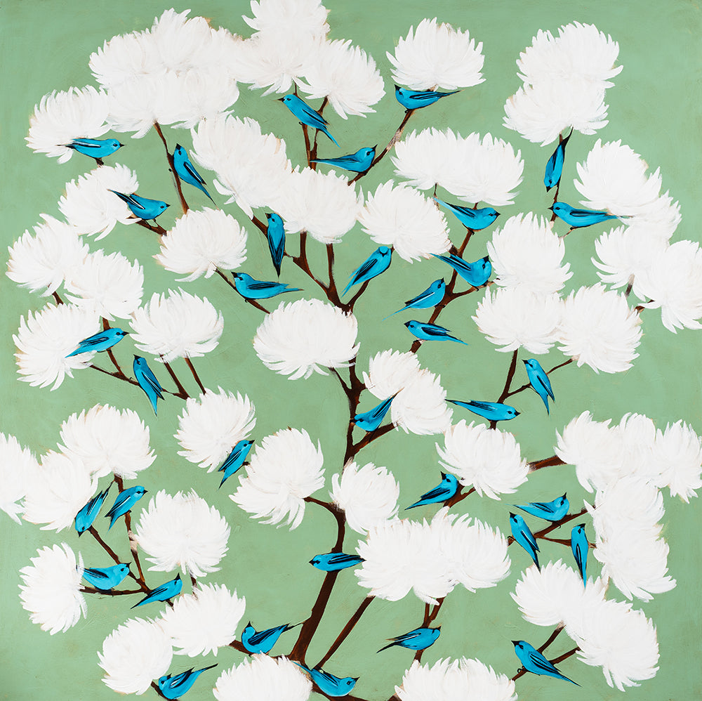 Blue on Blue 60 x 60