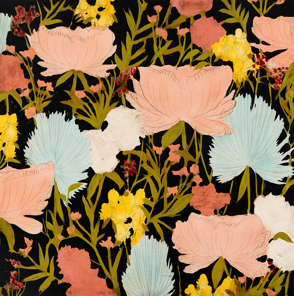 Midnight Botanicals 36 X 36