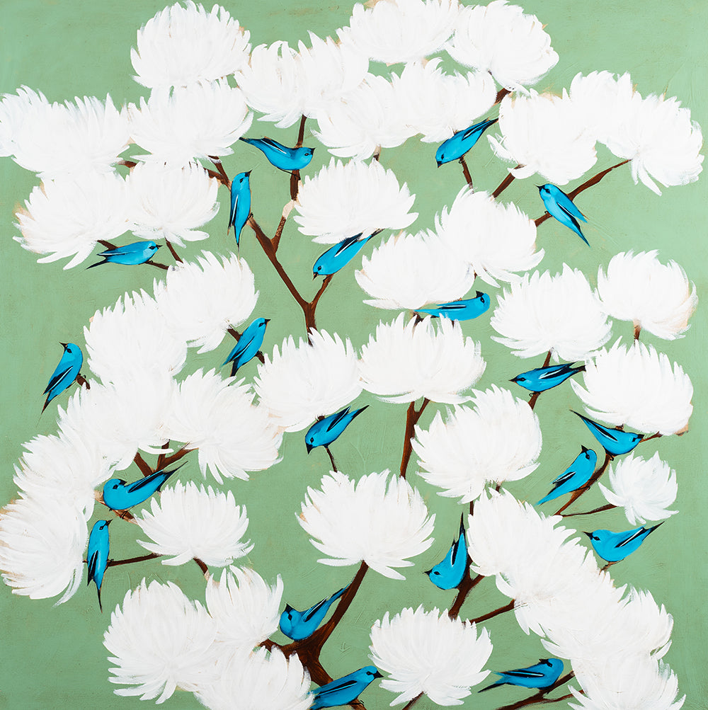 Blue on Blue 48 x 48