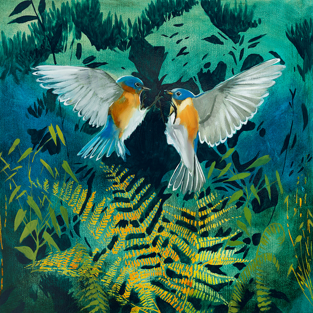 Deep Woods - Wings 24 x 24