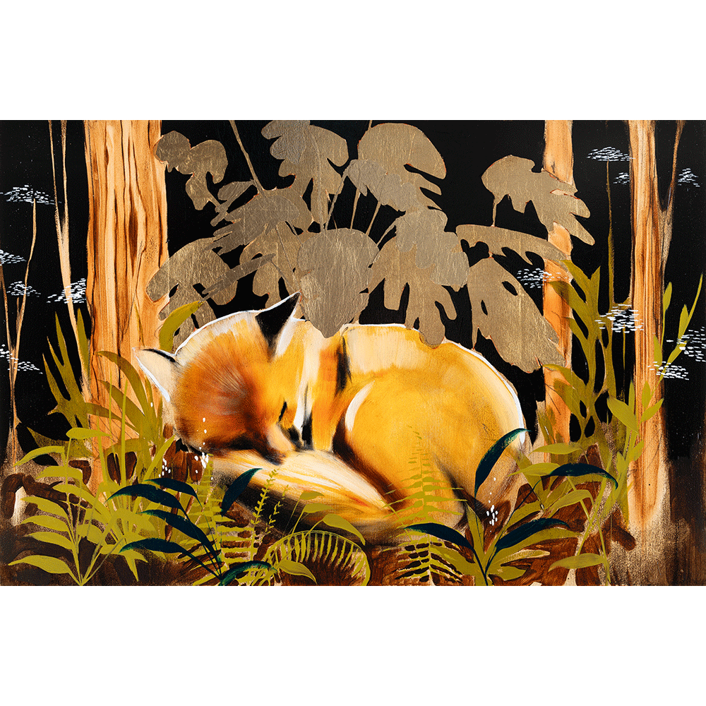 Midnight Fox 24 x 36