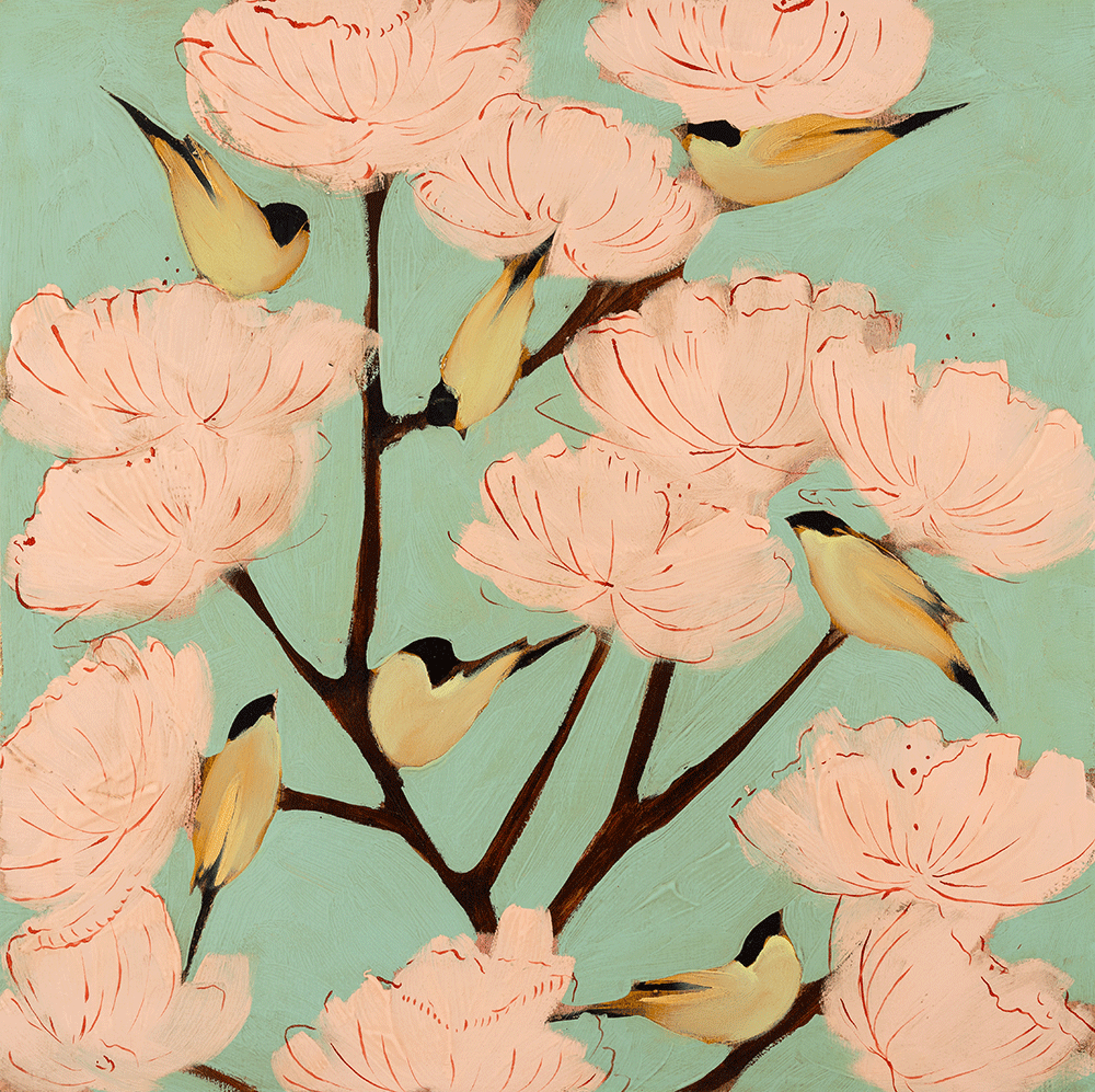 JOSEPH BRADLEY | BLOSSOMS & FINCHES | GICLEE main image 0