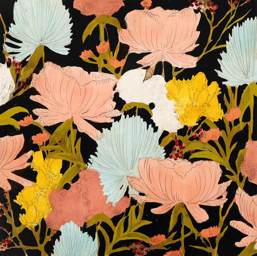 Midnight Botanicals 24 x 24